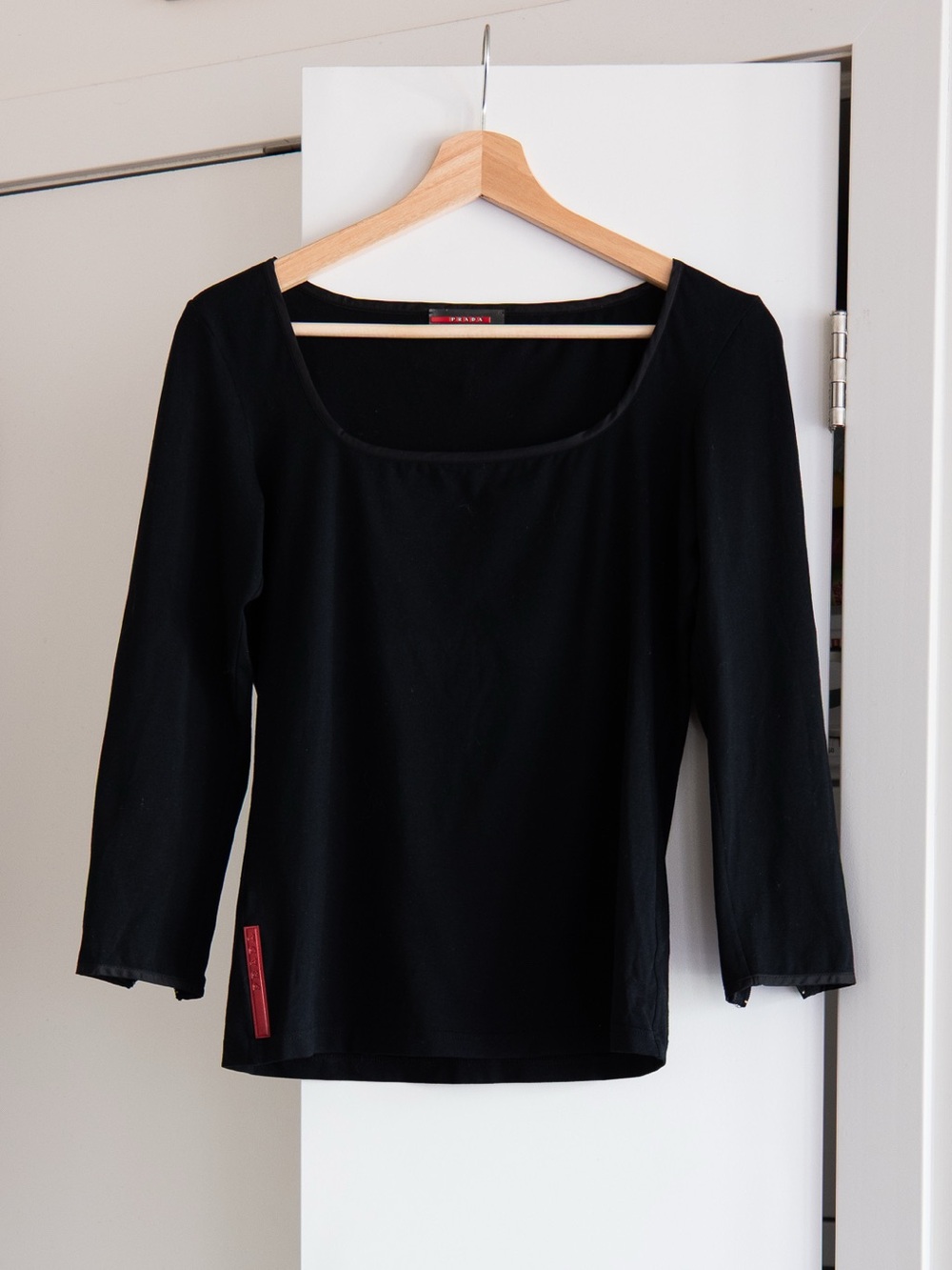 Prada Sports Square Neck Long Sleeve